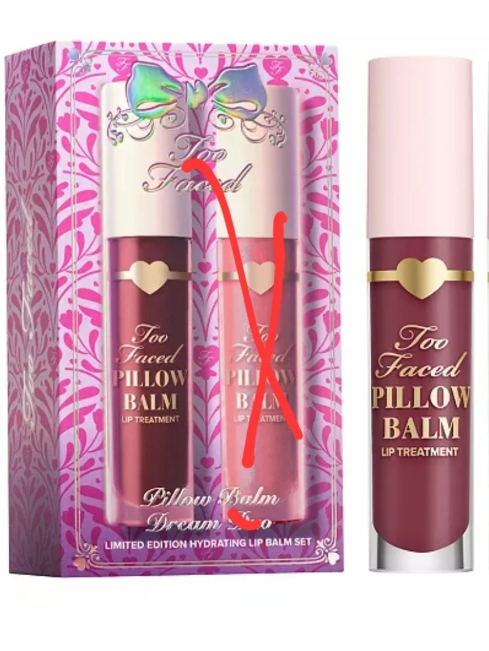 Too Faced Hydrating Pillow Lip Balm in Berry Jam Kiss